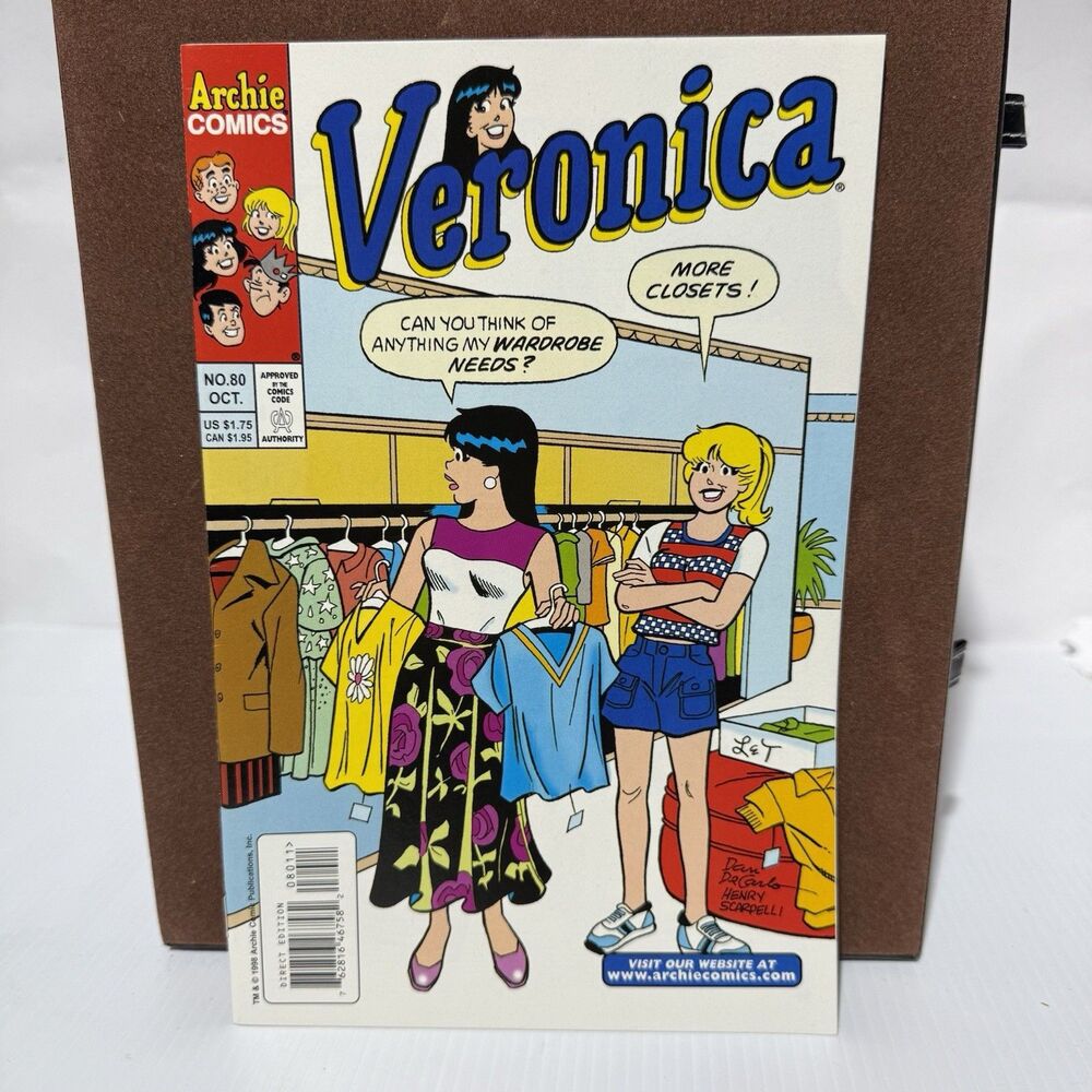 Veronica #80 Archie Comics October 1998 – Classic Dan DeCarlo Art - VF/NM
